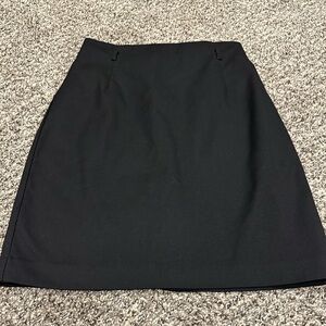 H&M Black Mid Rise Pencil Skirt Size 4 Lined